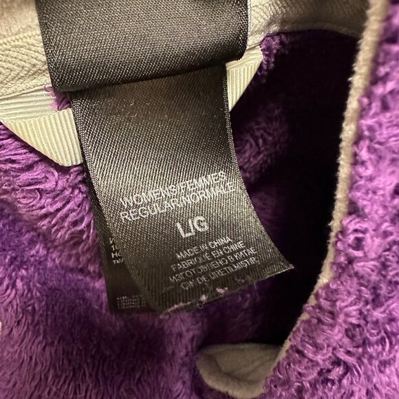 The North Face Purple Fuzzy Women's Jacket Large - Picture 5 of 9